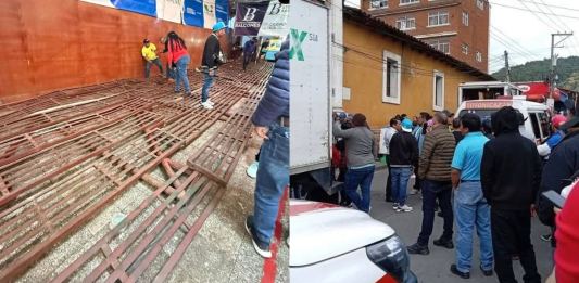 Colapso de estructura en la que se encontraban asistentes al convite de Año Nuevo en Totonicapán