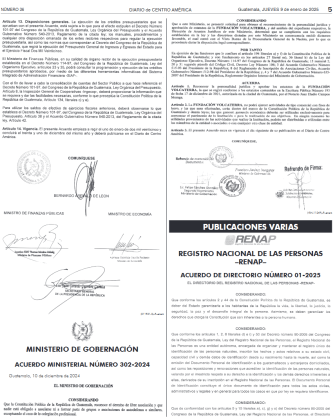 Acuerdo Directorio 1-2025 del Renap