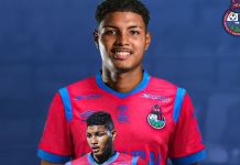 Davis Contreras jugador de Muncipal para el Clausura 2025. Foto La Hora: Facebook de Club Municipal.