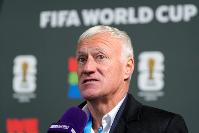 El seleccionador francés, campeón del mundo como jugador y entrenador, dejará a los Les Bleus cuando termine el Mundial del 2026 que se jugará en México, Estados Unidos y Canadá. Foto La Hora: AP