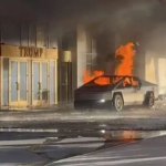 Explosión de Cybertruck frente a Trump Hotel. Foto: RRSS