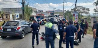 Accidente de tránsito reportado en el kilómetro 21, ruta a Ciudad Quetzal, deja un motorista fallecido.