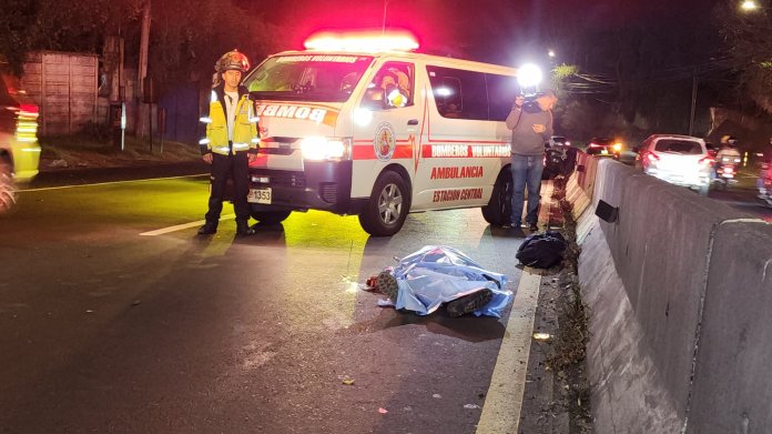 Fallecido en el kilómetro 8 de carretera a El Salvador produce tránsito lento hacia ciudad capitalina