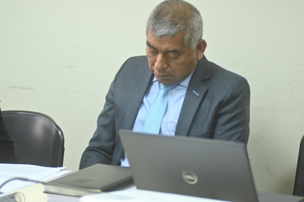 El fiscal Rafael Curruchiche en la audiencia de primera declaración contra Eduardo Masaya. Foto: Fabricio Alonzo / La Hora