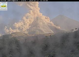 Insivumeh volcán Santiaguito