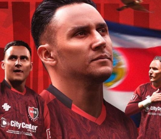 Keylor Antonio Navas Gamboa​ llega como fichaje estelar de la liga argentina luego de firmar con Newell’s Old Boys. Foto La Hora: X de Newell’s Old Boys