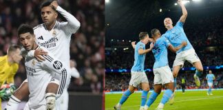 Real Madrid y Manchester City se ven las caras por un pase a los octavos de la Champions League. Foto La Hora: AP