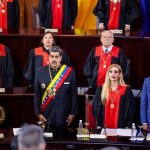 El líder del chavismo, Nicolás Maduro, fue juramentado este viernes como el presidente de Venezuela, para el período 2025-2031 Foto La Hora: EFE