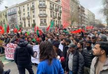 Centenares de personas marchan en Lisboa en apoyo de los inmigrantes Cientos de personas participan en una manifestación antirracista en Lisboa, este sábado. Foto La Hora