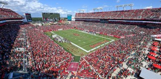 Vista general del estadio Raymond James durante un partido de fútbol americano de la NFL entre los Philadelphia Eagles y los Tampa Bay Buccaneers, el domingo 29 de septiembre de 2024, en Tampa, Florida. Foto La Hora: AP