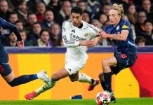Real Madrid, visita al Brest en busca de una carambola imposible que le permita acabar entre los ochos primeros. Foto La Hora: AP