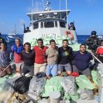 El Salvador intercepta dos barcos pesqueros con 1.5 toneladas de cocaína provenientes de Costa Rica