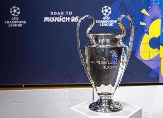 Tras jugarse los partido de ida, de los octavos de final de la UEFA Champions League en su temporada- 2024-2025, Foto La Hora: AP