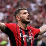 Theo Hernández celebra un gol con el Milan. Foto La Hora: EFE