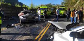 Colisión en Boca del Monte deja un herido, congestión vehicular y daños materiales