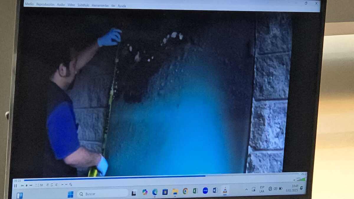 MP presentó video de la inspección de la escena del incendio. Foto La Hora: Sergio Osegueda