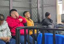 Cuatro supuestos integrantes de los "Roba Furgones del Atlántico" fueron ligados a proceso penal. Foto La Hora: Sergio Osegueda