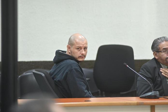 Gerardo Alexander Paniagua, alías El Gallero, espera conocer si es ligado a proceso por el asesinato de la abogada Sindy Paz Morales. Foto La Hora: Fabricio Alonzo