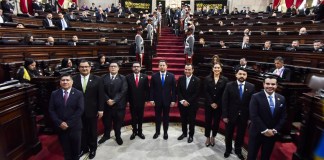 Nery Ramos, presidente del congreso de la república, otorgo un discurso a los presentes donde destacó el trabajo realizado en el congreso durante el 2024