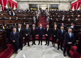 Nery Ramos, presidente del congreso de la república, otorgo un discurso a los presentes donde destacó el trabajo realizado en el congreso durante el 2024