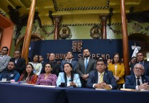 El Tribunal Supremo Electoral dio a conocer que luego de una sala realizada por Gabriel Aguilera, este otorgo la funciones de presidencia del TSE a Blanca Alfaro.