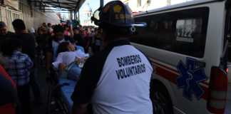 Cindy Sucely Rodríguez Rodas resultó herida en un asalto. Foto: Bomberos Voluntarios / La Hora