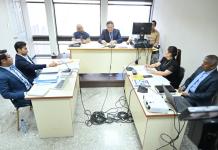 Eduardo Masaya durante su audiencia de primera declaración por el caso Semilla. Foto / Fabricio Alonzo / La Hora