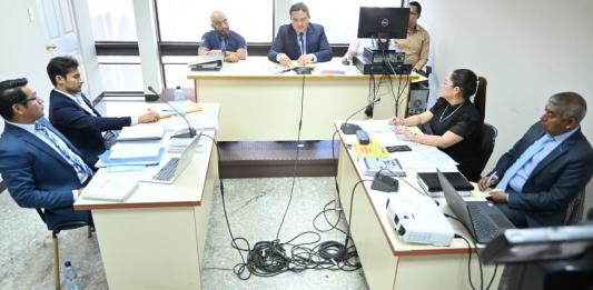 Eduardo Masaya durante su audiencia de primera declaración por el caso Semilla. Foto / Fabricio Alonzo / La Hora