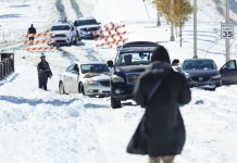 Tormenta invernal en el sureste de Estados Unidos