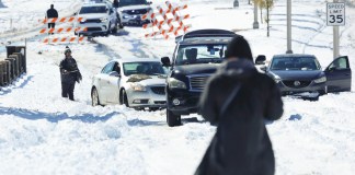 Tormenta invernal en el sureste de Estados Unidos