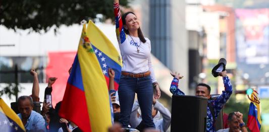 Detienen a María Corina Machado luego de una protesta contra Nicolás Maduro