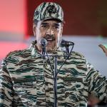 El presidente de Venezuela, Nicolás Maduro, habla durante un acto este martes en Caracas (Venezuela). EFE/ Miguel Gutiérrez
