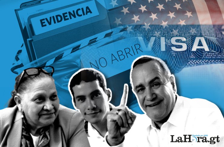 El expresidente Alejandro Giammattei fue sancionado el 17 de enero de 2024, tres días después de dejar el cargo de mandatario. Diseño: La Hora / Roberto Altán.