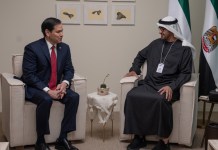 Los Emiratos Árabes rechazó ante la visita de Marco Rubio el desplazamiento forzoso de palestino en la franja de Gaza.