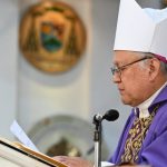Francisco Montecillo Padilla, en misa de Catedral Metropolitana. Foto La Hora AGN