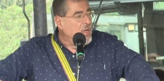 Bernardo Arévalo presidió el lanzamiento del el programa "Rutas del Desarrollo", para la creación de caminos digno para el país.