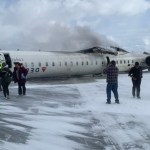 Accidente en el Aeropuerto Pearson, Toronto, Canadá. Foto: @Breaking911