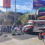 Bloqueo Mixco buses Peronia
