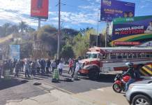 Bloqueo Mixco buses Peronia