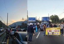 PMT de Amatitlán reporta bloqueo total de transportistas en km 35 ruta al Pacífico Bloqueo-transportistas-ruta-al-pacifico
