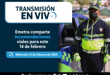 En Vivo: Emetra comparte recomendaciones viales para este 14 de febrero CONFERENCIA DE PRENSA EMETRA