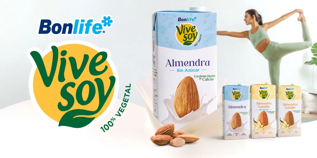 La marca Vivesoy lanza su nueva bebida de almendra al mercado guatemalteco. Arte: Vivesoy.