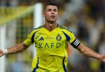 El delantero portugués Cristiano Ronaldo (CR7) anotó un doblete en la victoria del Al Nassr. Foto La Hora: Oficial Al Nassr