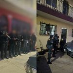 En búsqueda de indicios por tráfico de personas y lavado de dinero, el Ministerio Público y agentes de DIPAFRONT realizan diligencias de allanamiento en el municipio de Villa Nueva y Zona 18