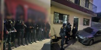 En búsqueda de indicios por tráfico de personas y lavado de dinero, el Ministerio Público y agentes de DIPAFRONT realizan diligencias de allanamiento en el municipio de Villa Nueva y Zona 18