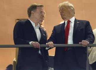 Donald Trump llegó al Super Bowl LIX