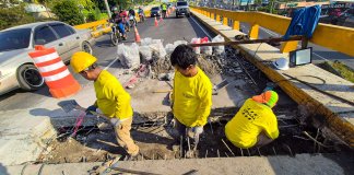 Trabajos en el puente Enrique Tejada Wyld, foto de referencia. Imagen: Covial