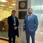 El primer Subsecretario General del MP, Erick Schaeffer, y el Secretario de Asuntos Internacionales, Eduardo Mejía, hicieron una gira por EE. UU. Foto: La Hora / MP.