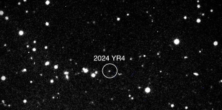 Asteroide 2024 YR4 capturado por satélite de la NASA. Foto La Hora: NASA