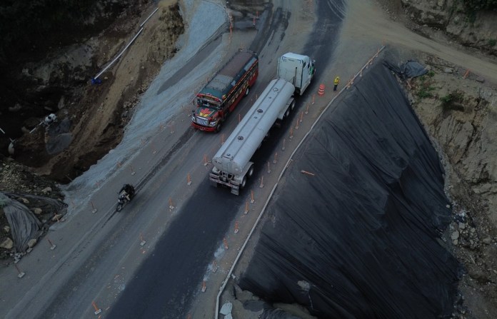 Kilómetro 44 de la ruta CA-9 Sur, autopista Palín-Escuintla. Foto La Hora: CIV